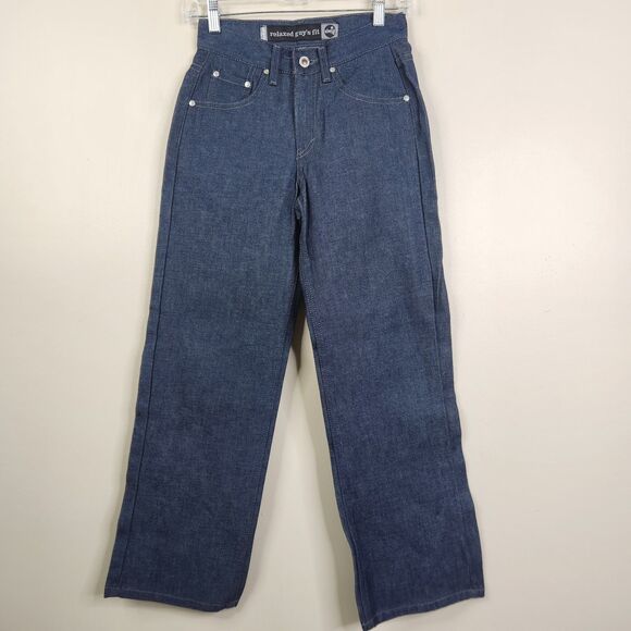 Levi's Vintage 90s Silver Tab Womens Relaxed Guy's Fit 5 Pocket Jeans 26x27 - Picture 2 of 8